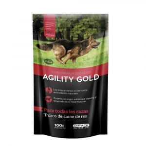 Agility Gold Trozos de Carne de Res 100g