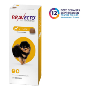 Bravecto para Perros de 2 a 4.5kg 112.5mg