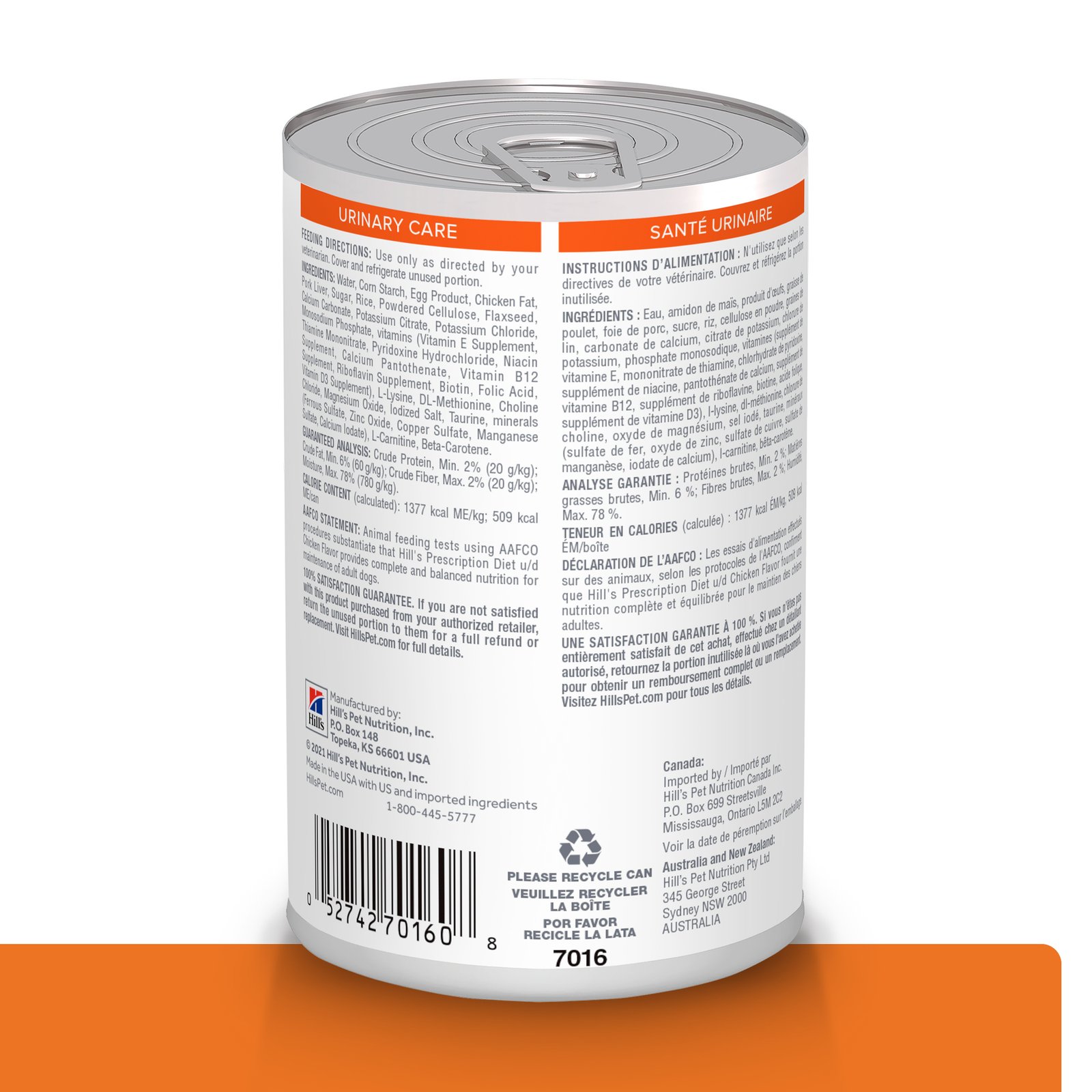 Hill's Prescription Diet Urinary Care U/D Lata 13oz - Image 2