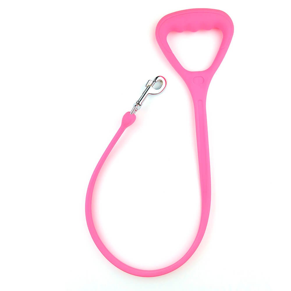 Correa de Silicona para Perros Rosada