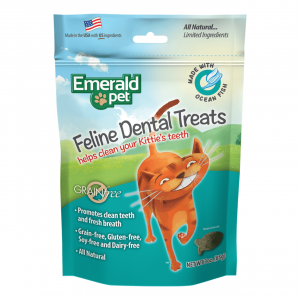 Emerald Pet Feline Dental Treats Ocean Fish – Snack Dental Gatos Sabor Pescado del Océano