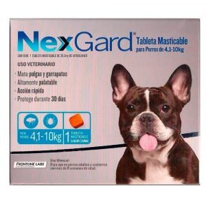 Nexgard Tableta Masticable para Perros de 4.1 a 10kg