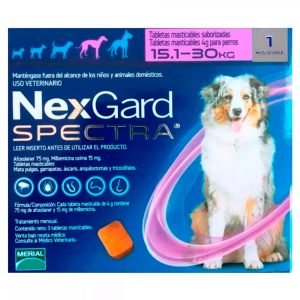 Nexgard Spectra Tableta Masticable para Perros de 15.1 a 30kg