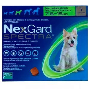 Nexgard Spectra Tableta Masticable para Perros de 7.5 a 15kg