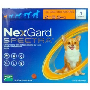 Nexgard Spectra Tableta Masticable para Perros de 2 a 3.5kg
