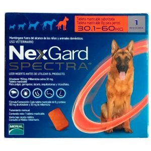 Nexgard Spectra Tableta Masticable para Perros de 30.1 a 60kg