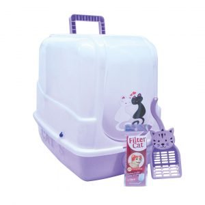 Arenera o Baño Sanitario Gatos con Filtro - Filter Cat - LILA
