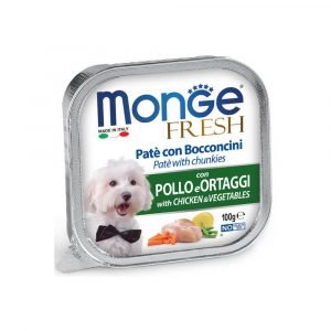 Paté Monge Fresh Pollo y Verduras para Perros 100g