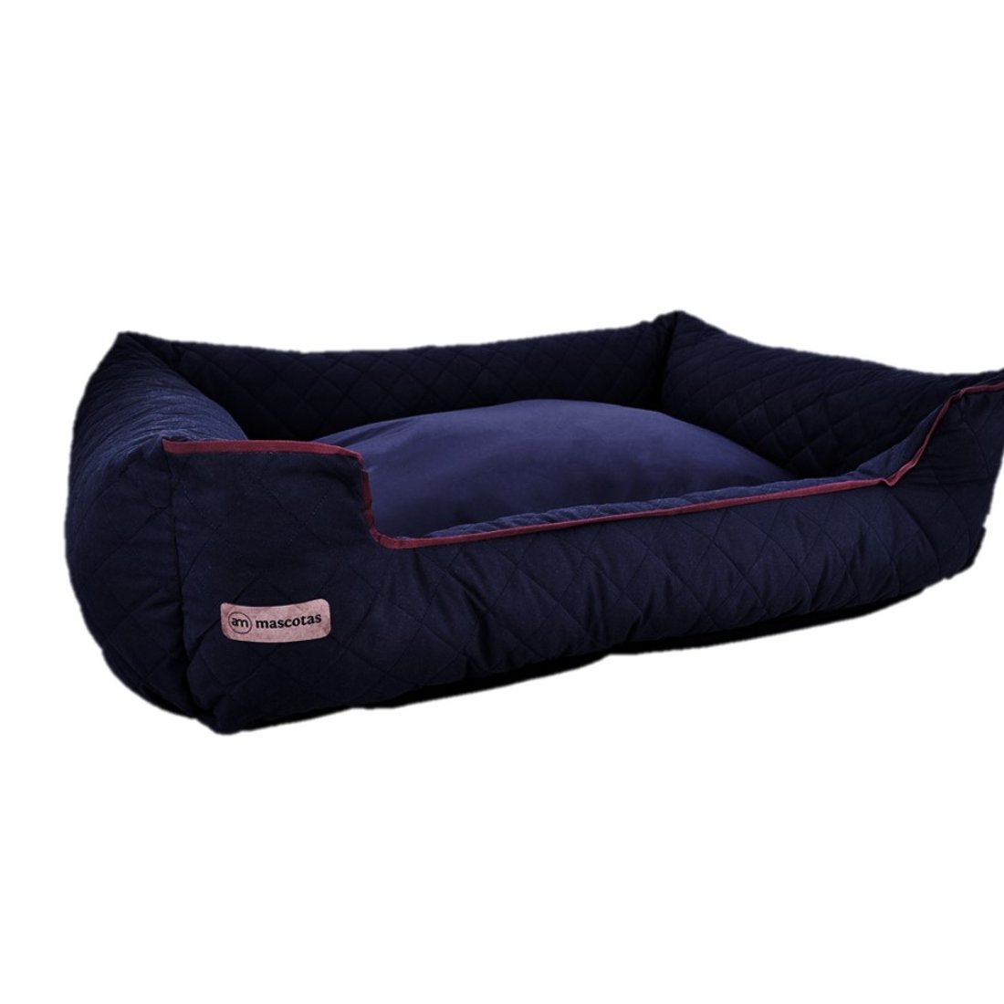 Cama Acolchada Luxury - Mediana - Azul Oscuro