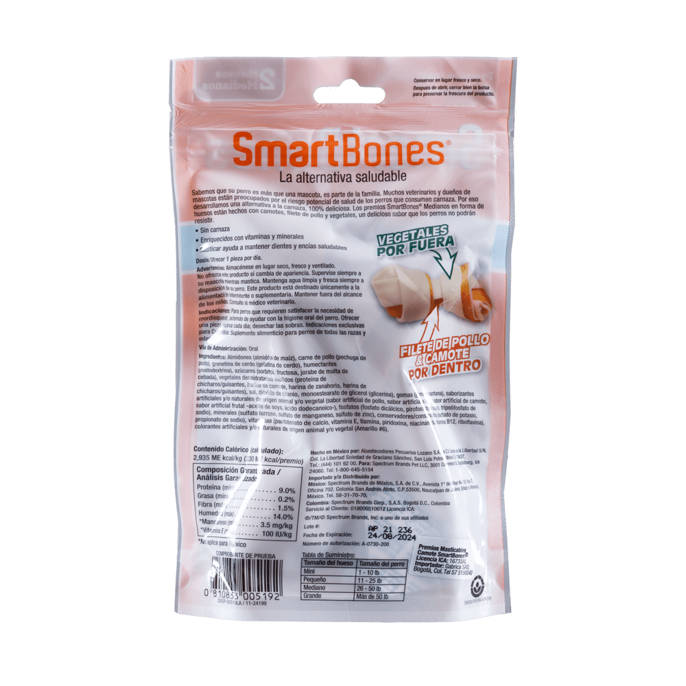 Smartbones Sweet Potato Medium 2 Unidades - Image 2