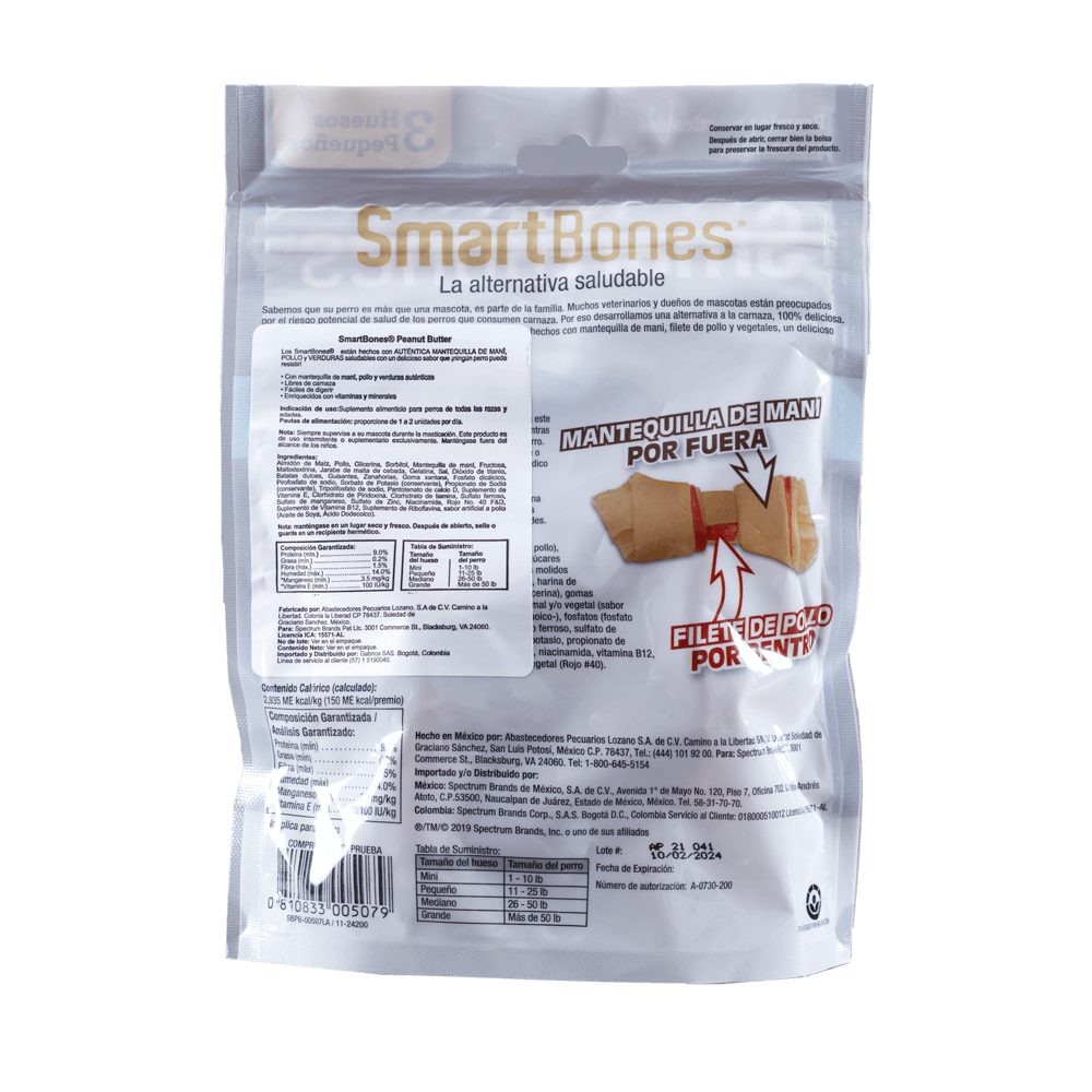 Smartbones Peanut Butter Small 3 Unidades - Image 2