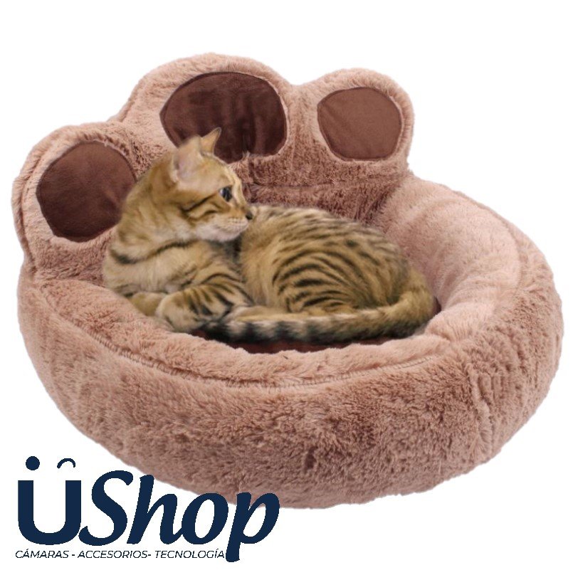 CAMA MASCOTA GATO PERRO COJIN HUELLA PORTABLE LAVABLE 68X62CM - Image 7