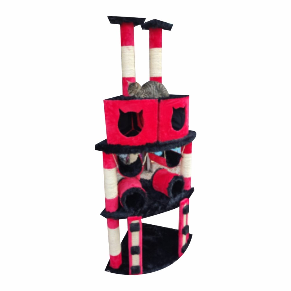 GYM ESQUINERO DOBLE CAJON GRANDE (IDEAL PARA DOS GATOS)