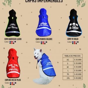 Capa Impermeable Para Perros Xs / L