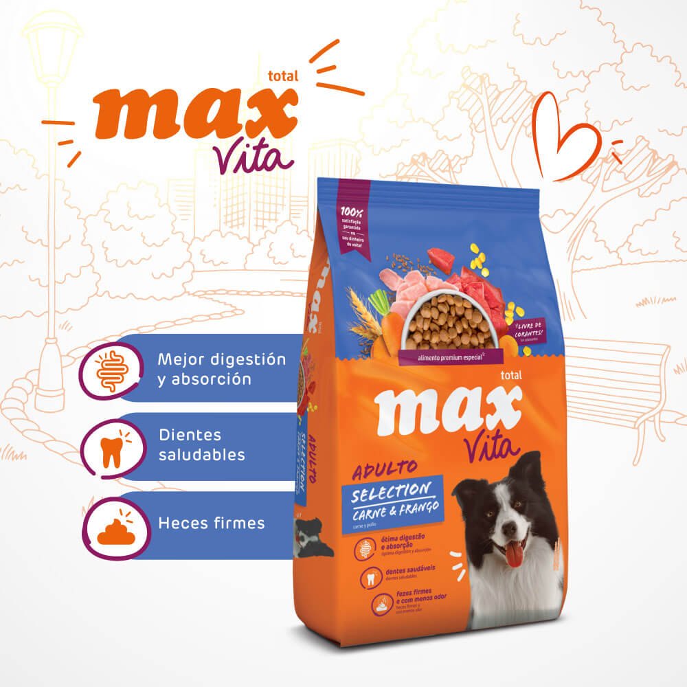 Comida Para Perro Max Vita Adulto Selection Carne y Pollo - Image 2