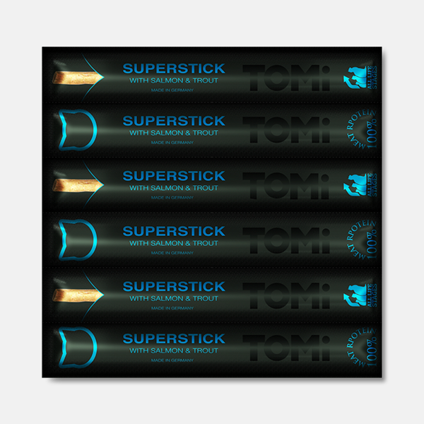 Tomi Cat Cabano Para Gato de Salmon y Trucha - Superstick x 6 Und