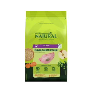 GUABI NATURAL GATO ADULTO SABOR POLLO Y ARROZ INTEGRAL 1.5 KG