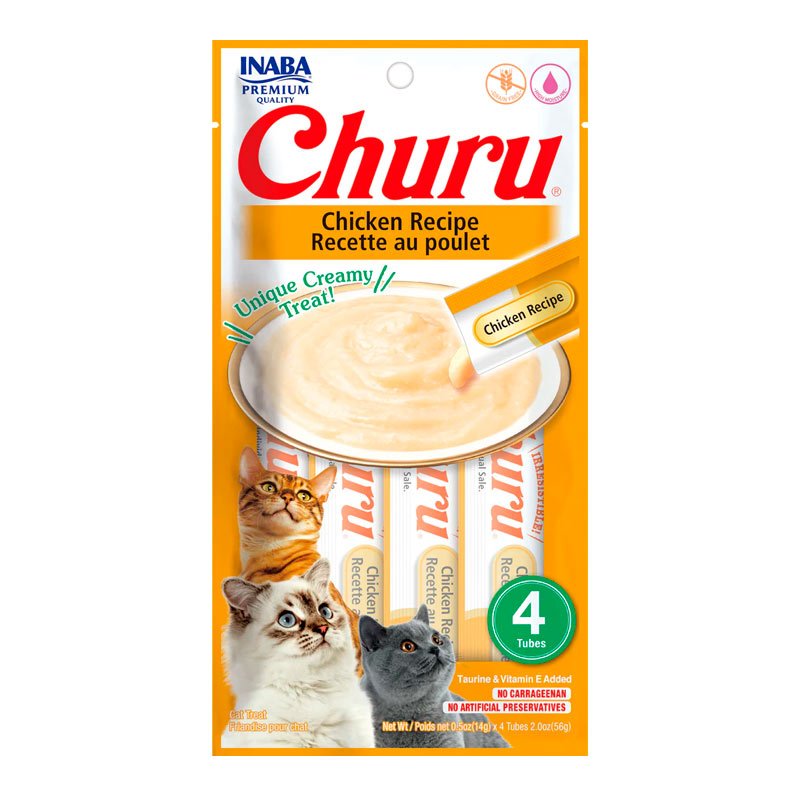 Churu Cat Treat – Chicken Recipe | Snack Cremoso para Gatos