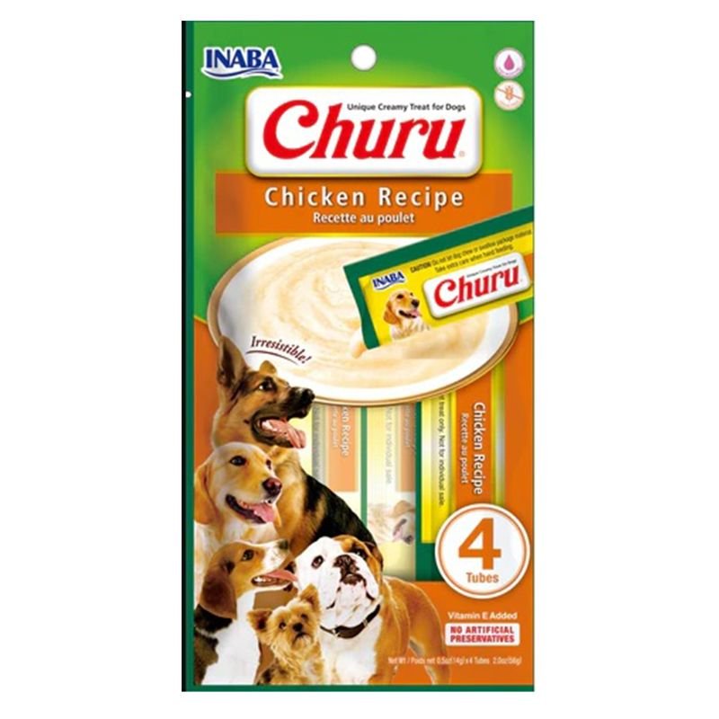 Churu Treat for Dogs (56 g) – Chicken Recipe | Snack Cremoso para Perros