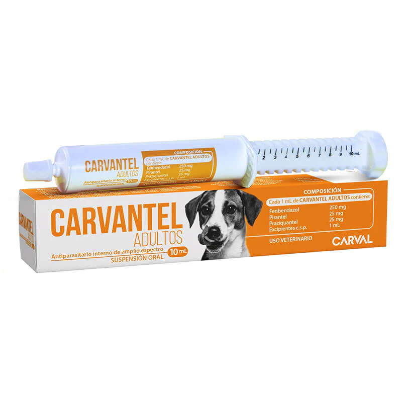 Carvantel Adultos 10 ml – Antiparasitario de amplio espectro para perros
