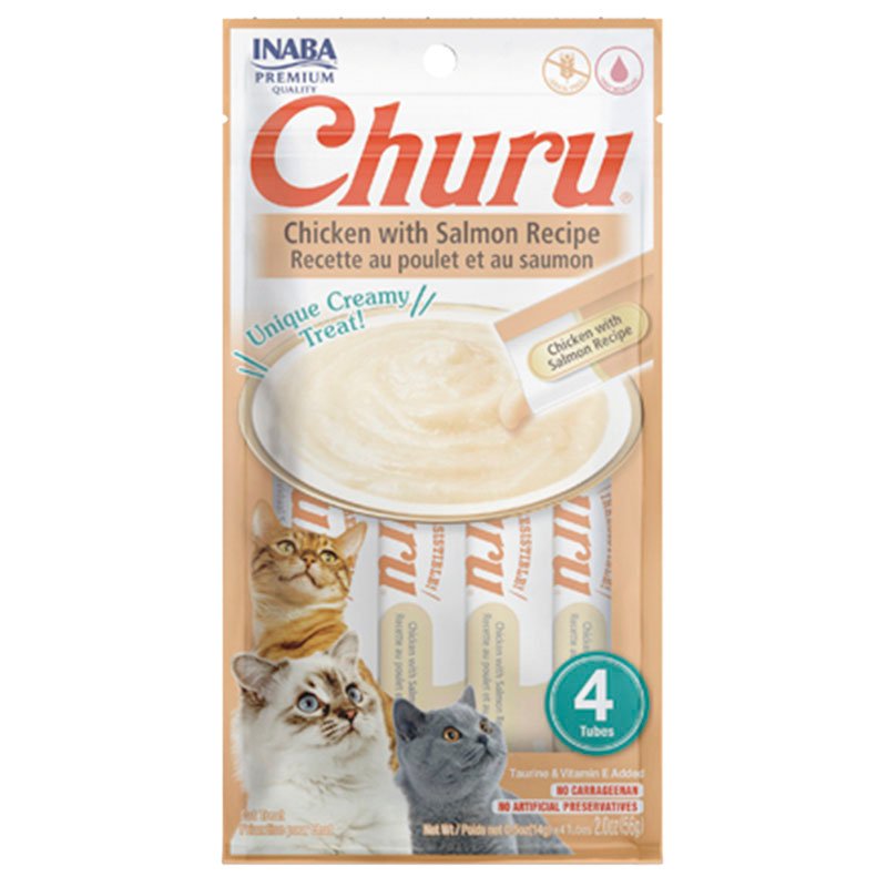 Churu Cat Treat – Chicken with Salmon Recipe | Snack Cremoso para Gatos