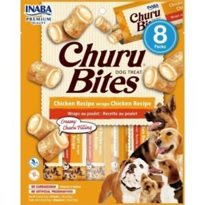 Churu Bites Dog Treat – Chicken Wraps Chicken Recipe | Snack Cremoso para Perros