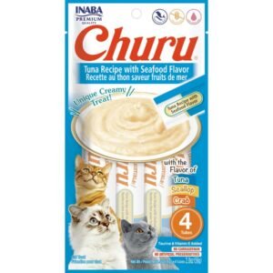 Churu Cat Treat – Tuna Recipe with Seafood Flavor | Snack Cremoso para Gatos