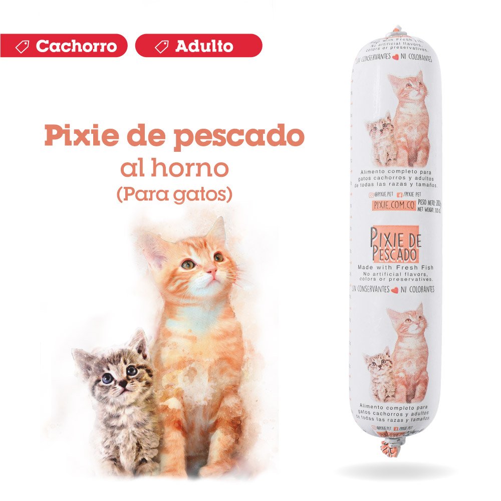 Pixie de Pescado al Horno para Gato – Nutrición Natural y Sabor Irresistible