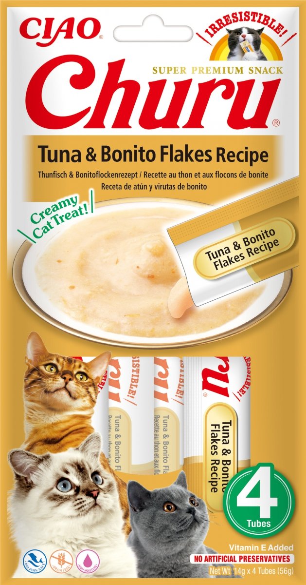Churu Cat Treat – Tuna with Bonito Flakes Recipe | Snack Cremoso para Gatos