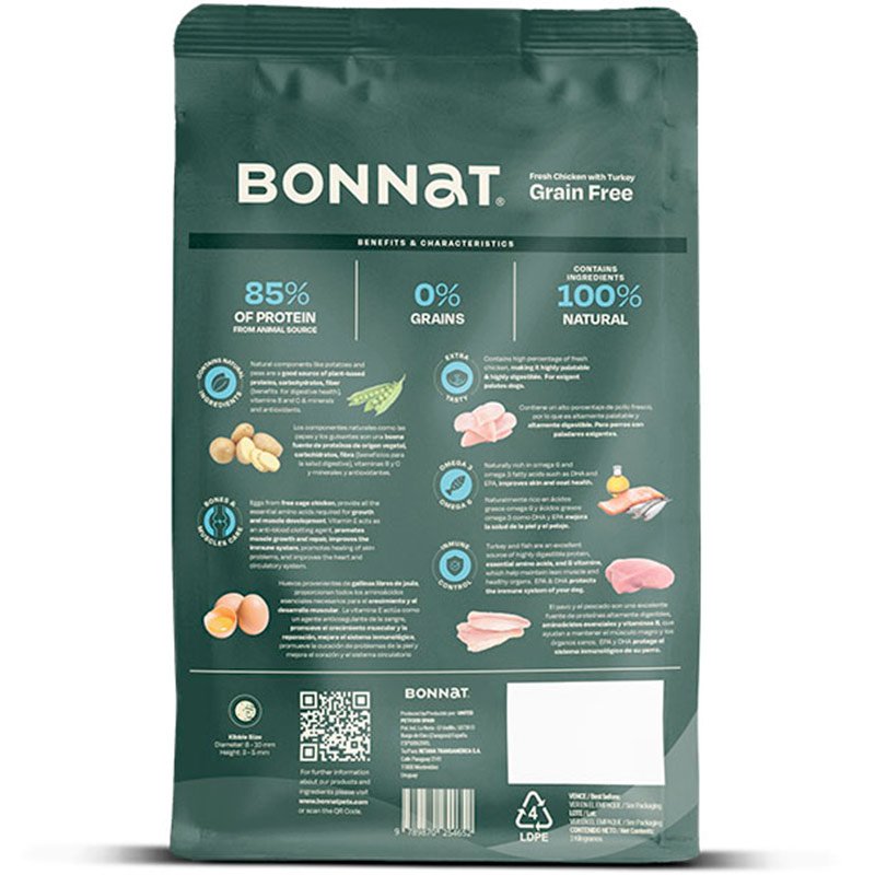 BONNAT Grain Free Canine Puppy Medium Breeds - Alimento sin Granos para Cachorros Grandes - Image 2