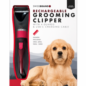 Maquina Cortapelo Recargable para Mascotas SwissBrand USB-C con 4 Peines