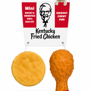 Set de mordedores KFC Mini Biscuit & Drumstick con Sonido Licencia Oficial