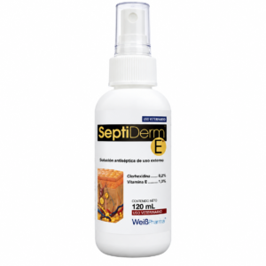 SEPTIDERM SPRAY PARA PERROS Y GATOS  120ML