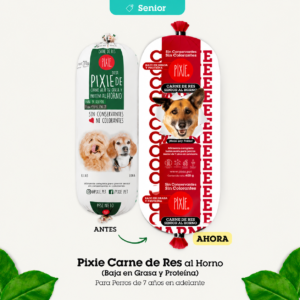 PIXIE DIETA HORNEADA CARNE BAJA EN GRASA Y PROTEINA PARA PERROS SENIOR