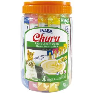 Inaba Churu Gatos Atún Y Pollo 50 Tubitos 700 G