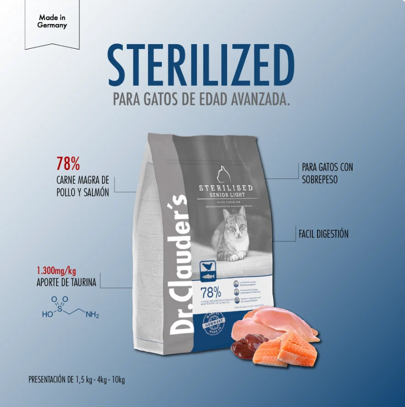 Dr. Clauder's Senior Light Sterilized 4 kg - Image 2