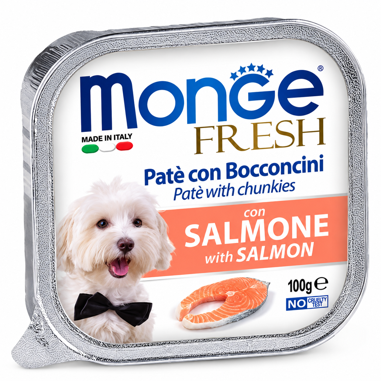 Comida húmeda monge fresh x 100gr /pate con salmon