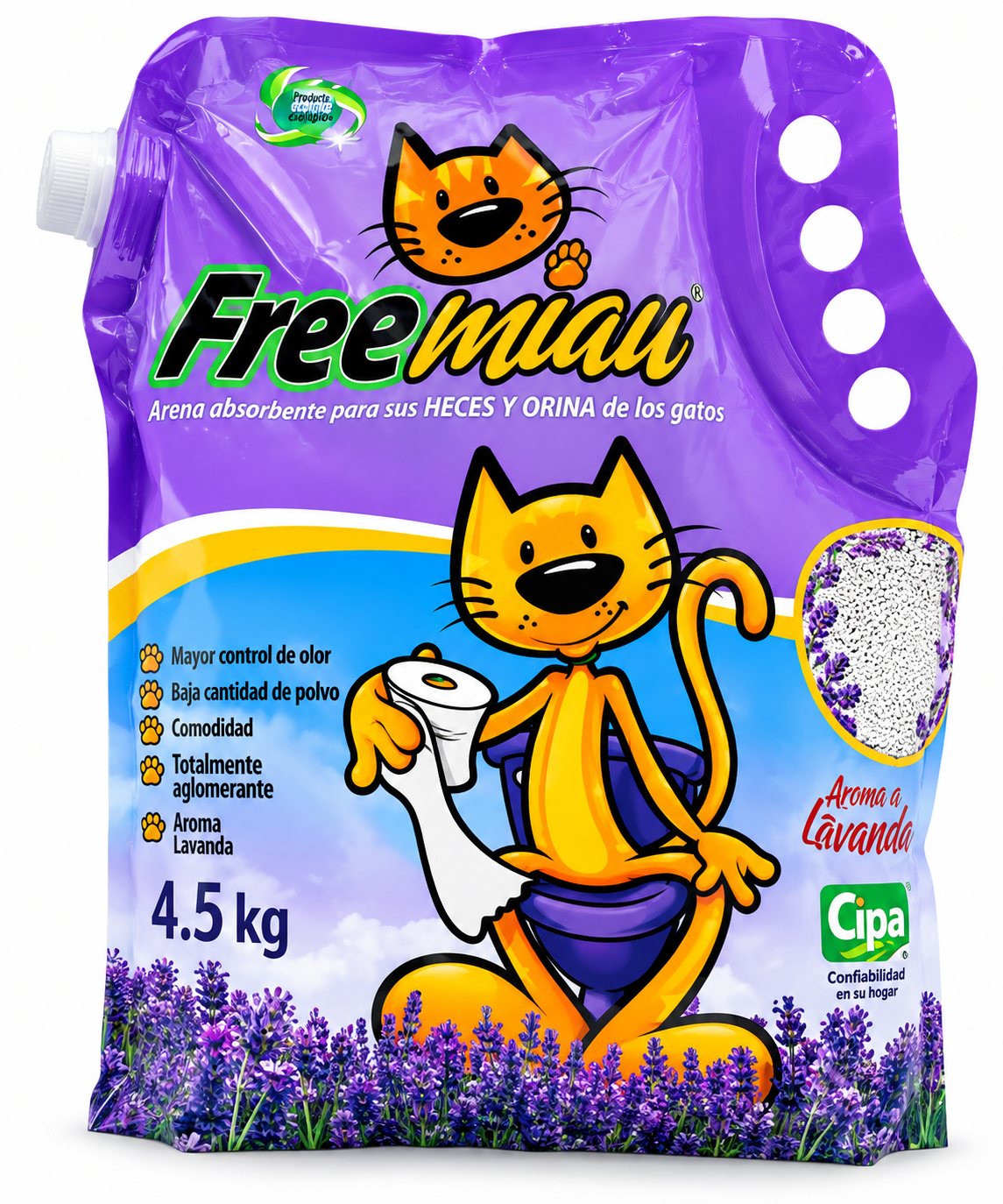 FREEMIAU ARENA PARA GATOS CON LAVANDA