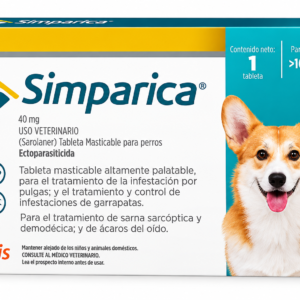 Desparasitante Externo Perro Simparica 40 mg 10-20 Kg 1 Tableta