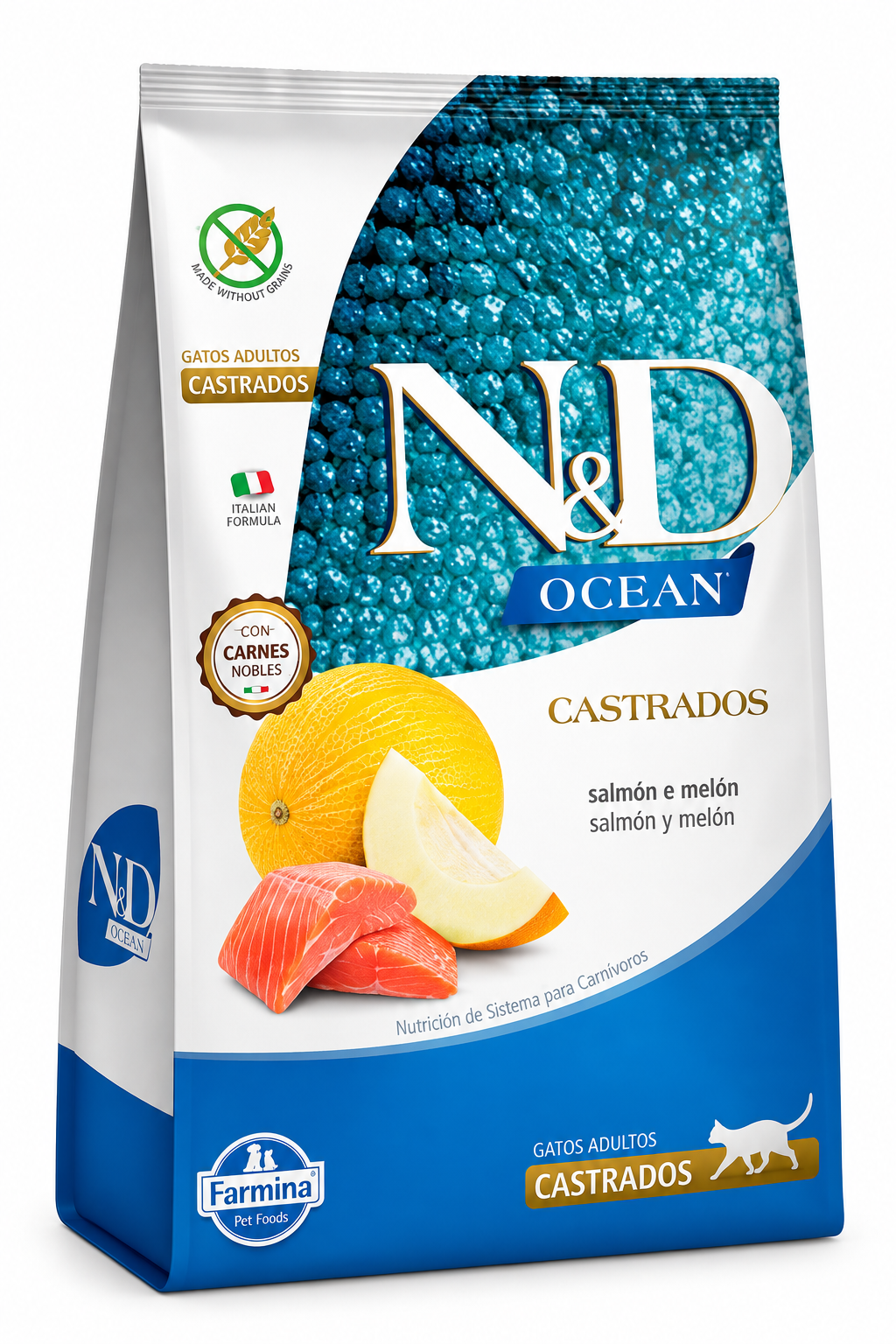 N&D OCEAN FELINE ADULT CASTRADO SALMAO 1.5KG