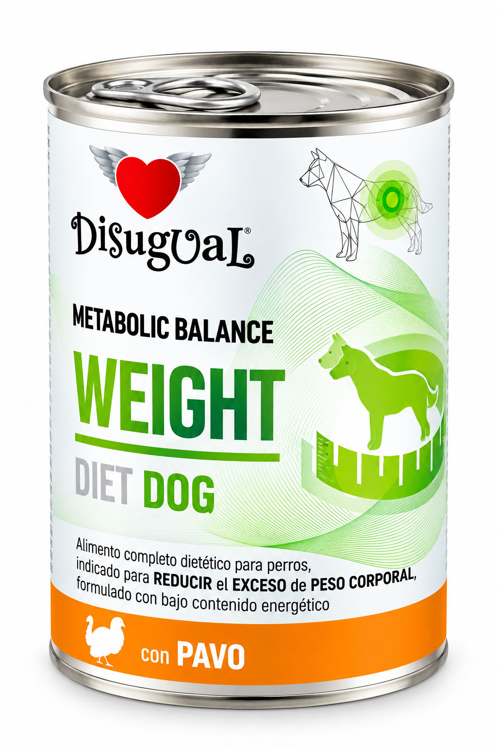 Disugual dog weight con pavo 400g