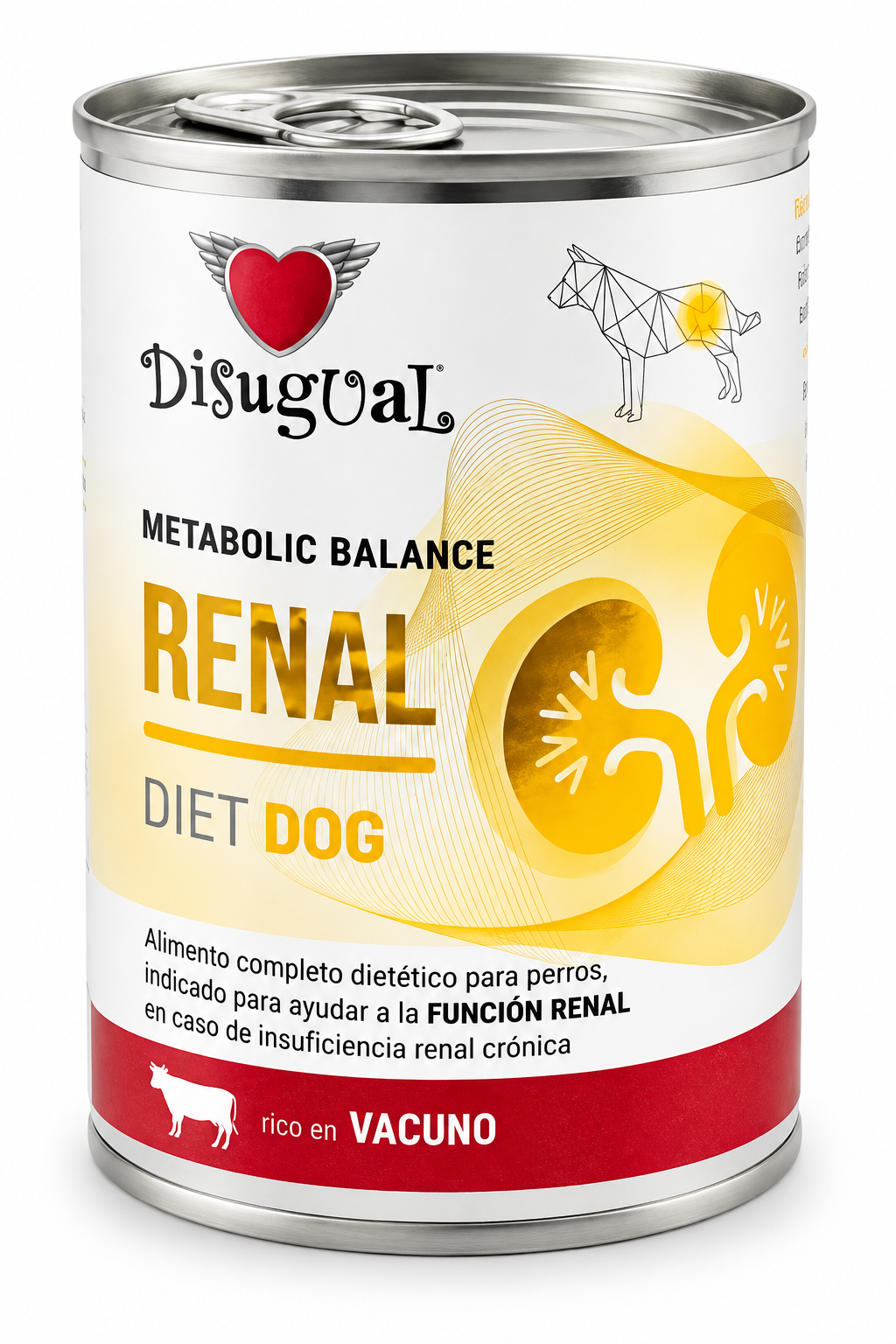 Disugual dog renal con vacuno 400g