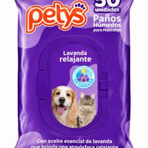 Petys Paño Húmedo Para Mascotas Lavanda x50und